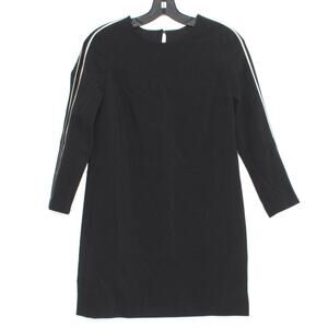 bcbg black and white striped dress Black and White Striped Ruffle Sleeve Maxi Dress main image 1